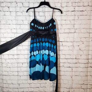 Ruby Rox Teal/Black Party Dress Juniors Size Small